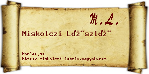 Miskolczi László névjegykártya