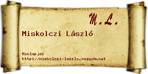 Miskolczi László névjegykártya